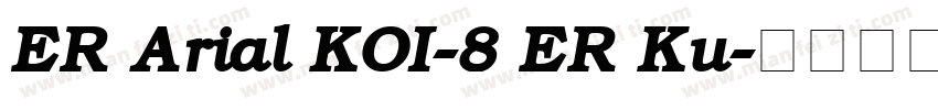 ER Arial KOI-8 ER Ku字体转换